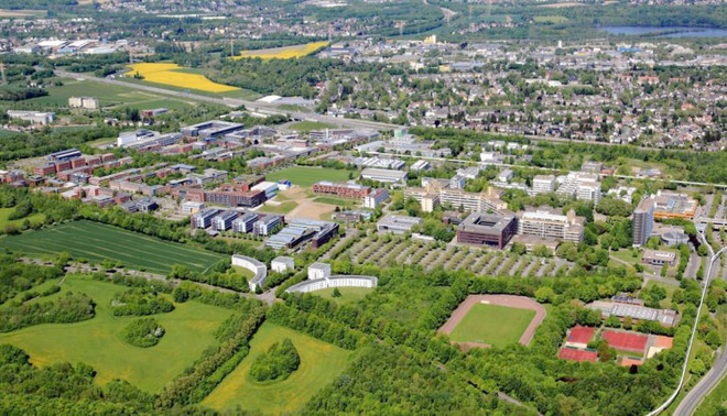 Luftbildaufnahme des Technologieparks Dortmund