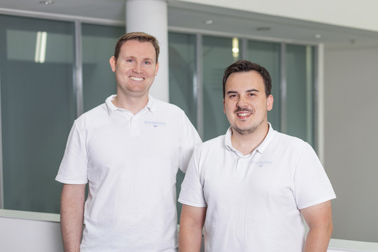 Das Gründerteam von Spacedatitst: Florian Spieß und Jakob Kopec (v.l.)