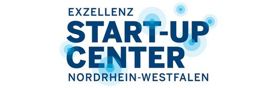 Blaues Logo Exzellenz Start-up Center NRW