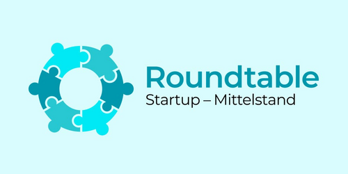 blaue Grafik mit dem Logo Roundtable