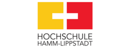 Gelb-rotes Logo der Fachhochschule Hamm-Lippstadt